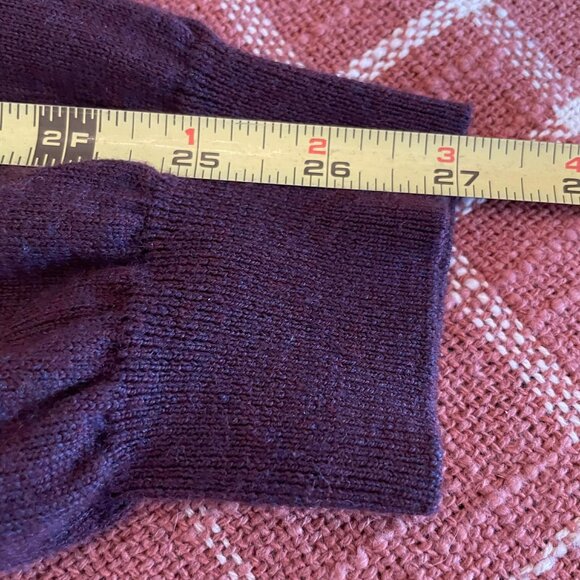 JOSEPH ABBOUD sweater 100% MERINO burgundy, size XXL - Picture 4 of 9
